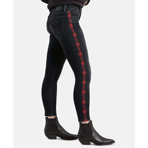 Levi's Juniors 711 Embroidered Skinny Ankle Jeans Size-25